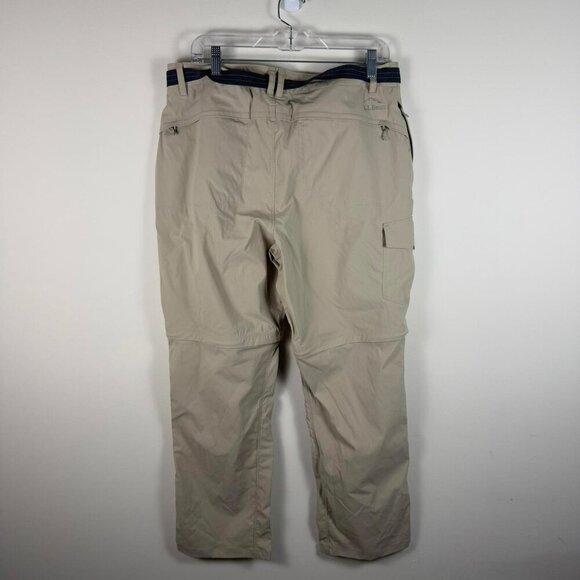 NWT L.L. Bean Tropicwear Cargo Zip Off Pant Size Large - Picture 3 of 4